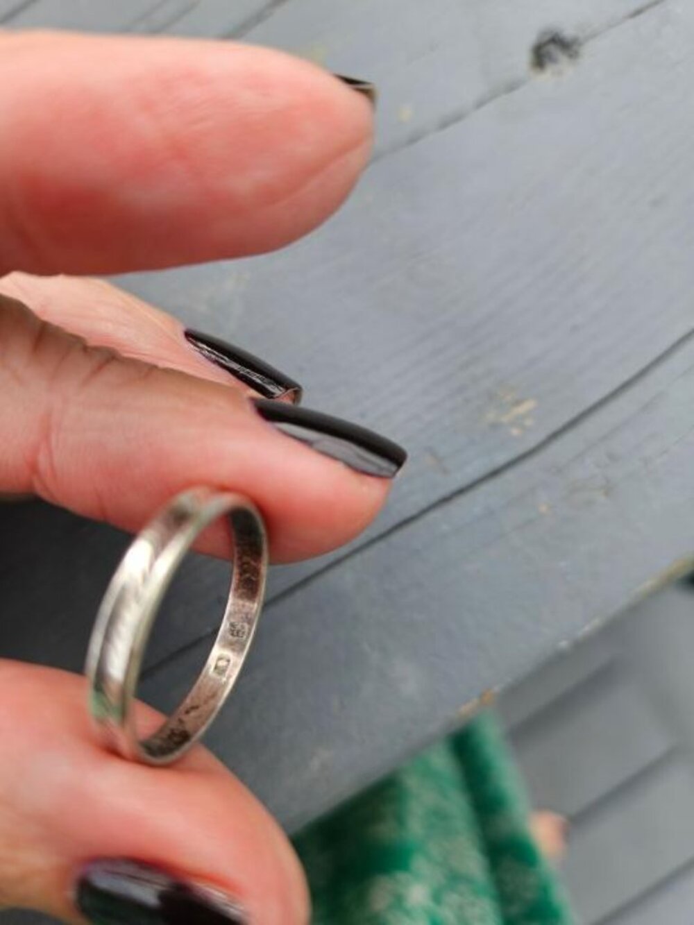 Silver Stackable Band Ring - Picture 7 of 8
